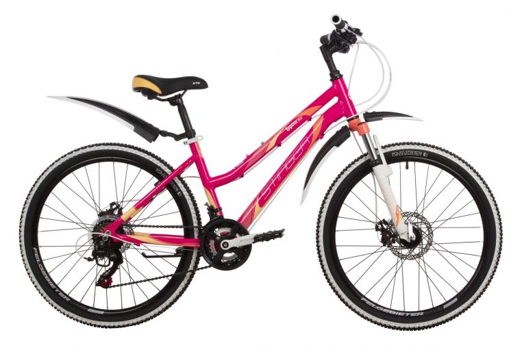 Велосипед STINGER 24" LAGUNA D розовый, алюминий, размер 14"