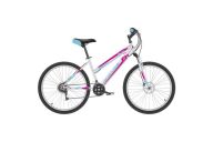Женский велосипед  Black One Alta 26 D белый/розовый/голубой 2021-2022