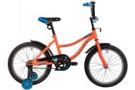 Детский велосипед  NOVATRACK 18" NEPTUNE оранжевый, тормоз нож, крылья корот, защита А-тип