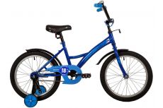 Велосипед NOVATRACK 18" STRIKE синий, тормоз нож, крылья корот, защита А-тип