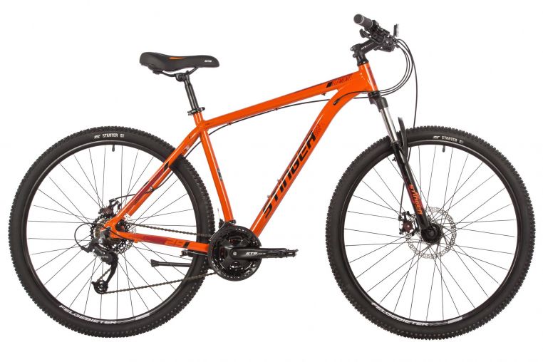 Велосипед STINGER 29" ELEMENT STD SE оранжевый, алюминий, размер 22"