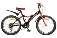 Подростковый велосипед  NOVATRACK 20" RACER,черный, сталь, 6-скор, Microshift TS50-6/Shimano, V #117048