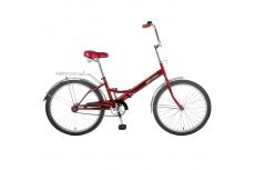 Велосипед NOVATRACK 24" складной, красный, TG, тормоз нож, AL обода, багажник #117070
