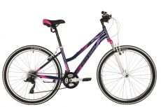 Велосипед STINGER 26" LATINA фиолетовый, сталь, размер 19", MICROSHIFT