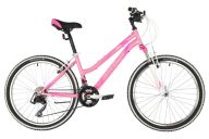 Подростковый велосипед  STINGER 24" LATINA розовый, сталь, размер 14", MICROSHIFT