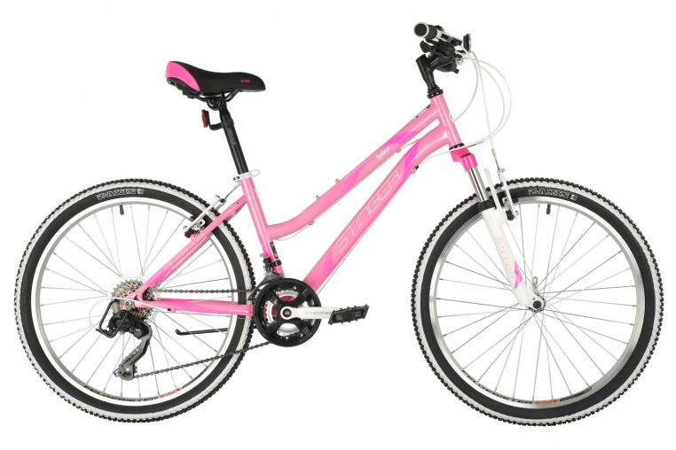 Велосипед STINGER 24" LATINA розовый, сталь, размер 14", MICROSHIFT