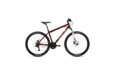 Велосипед 27,5' Forward Sporting 27,5 3.2 HD Темно-красный/Серебро 2023г