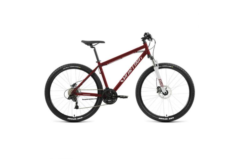 Велосипед 27,5' Forward Sporting 27,5 3.2 HD Темно-красный/Серебро 2023г