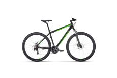 Велосипед 29' Forward Apache 29 2.0 D Classic Черный/Ярко-зеленый 2022г.