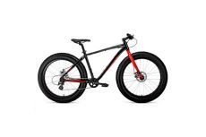 Велосипед 26' Forward Bizon 26 D 8 ск Черный/Красный 2022