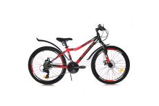 Велосипед Stels Navigator 24' 450 MD V030 Черный неоновый/Красный (LU093466)