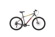 Горный велосипед  Stark'23 Respect 26.1 D Microshift серый/красный/желтый
