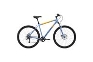 Горный велосипед  Stark'23 Respect 29.1 D Microshift голубой металлик/синий/оранжевый