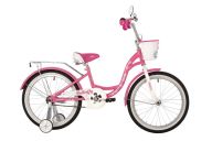 Велосипед  NOVATRACK 20", BUTTERFLY, розовый, тормоз ножной, крылья и багажник