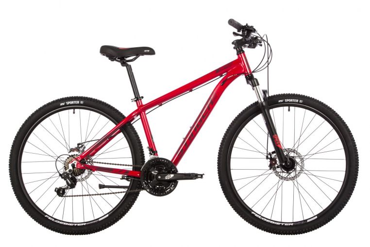 Велосипед STINGER 27.5" ELEMENT EVO красный, алюминий, размер 16"