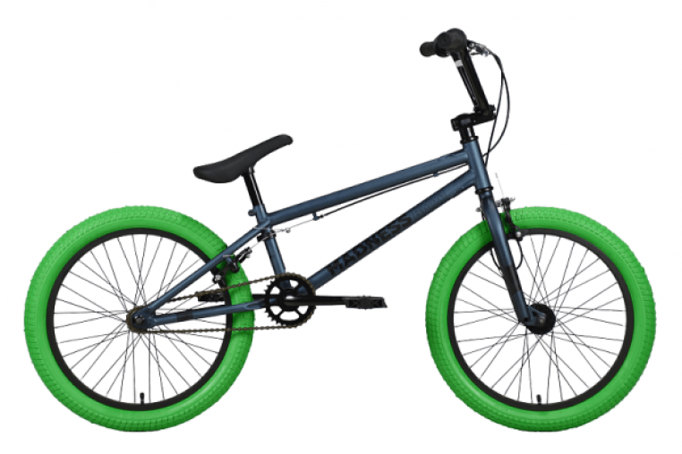 Велосипед Stark'22 Madness BMX 1 темно-синий/черный/зеленый HQ-0014406