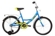 Велосипед  NOVATRACK 20" URBAN синий, защита А-тип, тормоз нож., крылья и багажник хром.