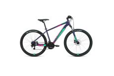 Велосипед 27,5' Forward Apache 27,5 3.2 HD AL Фиолетовый/Зеленый 2022 г.