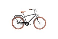 Велосипед Stark'24 Comfort Man 3speed темно-серый матовый металлик/черный/коричневый