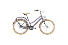 Велосипед Stark'24 Comfort Lady 3speed сиреневый матовый металлик/серый/бежевый