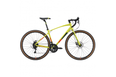 Велосипед Stark'24 Gravel 700.3 D лимонный матовый/оранжевый, зеленый