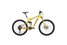 Велосипед Stark'24 Tactic FS LT 27.5 HD желтый матовый/фиолетовый